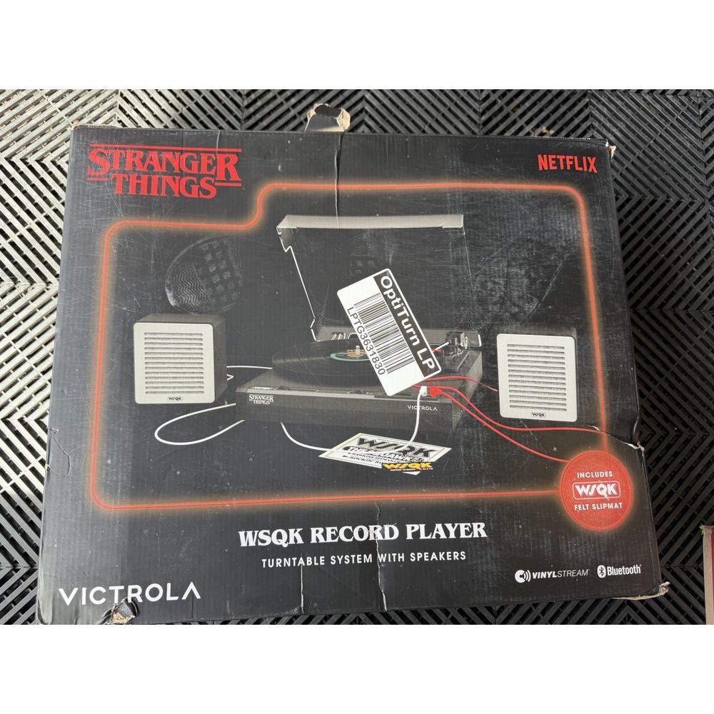 Victrola Stranger Things Vinyl Record Player + All Additives Open Box